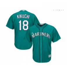 Mens Seattle Mariners 18 Yusei Kikuchi Replica Teal Green Alternate Cool Base Baseball Jersey Mens Seattle Mariners 18 Yusei Kikuchi Replica Teal Green Alternate Cool Base Baseball Jersey