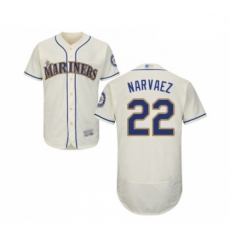 Mens Seattle Mariners 22 Omar Narvaez Cream Alternate Flex Base Authentic Collection Baseball Jersey Mens Seattle Mariners 22 Omar Narvaez Cream Alternate Flex Base Authentic Collection Baseball Jersey