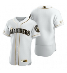 Seattle Mariners Blank White Nike Mens Authentic Golden Edition MLB Jersey Seattle Mariners Blank White Nike Mens Authentic Golden Edition MLB Jersey