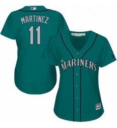 Womens Majestic Seattle Mariners 11 Edgar Martinez Replica Teal Green Alternate Cool Base MLB Jersey Womens Majestic Seattle Mariners 11 Edgar Martinez Replica Teal Green Alternate Cool Base MLB Jersey