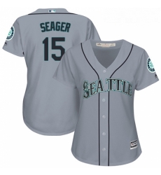 Womens Majestic Seattle Mariners 15 Kyle Seager Authentic Grey Road Cool Base MLB Jersey Womens Majestic Seattle Mariners 15 Kyle Seager Authentic Grey Road Cool Base MLB Jersey