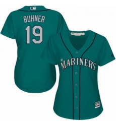 Womens Majestic Seattle Mariners 19 Jay Buhner Authentic Teal Green Alternate Cool Base MLB Jersey Womens Majestic Seattle Mariners 19 Jay Buhner Authentic Teal Green Alternate Cool Base MLB Jersey