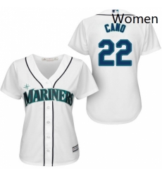 Womens Majestic Seattle Mariners 22 Robinson Cano Replica White Home Cool Base MLB Jersey Womens Majestic Seattle Mariners 22 Robinson Cano Replica White Home Cool Base MLB Jersey
