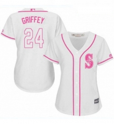 Womens Majestic Seattle Mariners 24 Ken Griffey Replica White Fashion Cool Base MLB Jersey Womens Majestic Seattle Mariners 24 Ken Griffey Replica White Fashion Cool Base MLB Jersey