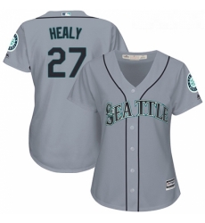 Womens Majestic Seattle Mariners 27 Ryon Healy Replica Grey Road Cool Base MLB Jersey Womens Majestic Seattle Mariners 27 Ryon Healy Replica Grey Road Cool Base MLB Jersey
