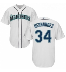Womens Majestic Seattle Mariners 34 Felix Hernandez Replica White Home Cool Base MLB Jersey Womens Majestic Seattle Mariners 34 Felix Hernandez Replica White Home Cool Base MLB Jersey
