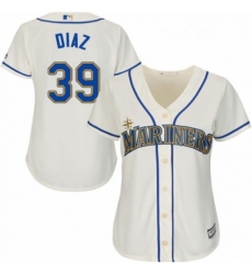 Womens Majestic Seattle Mariners 39 Edwin Diaz Authentic Cream Alternate Cool Base MLB Jersey Womens Majestic Seattle Mariners 39 Edwin Diaz Authentic Cream Alternate Cool Base MLB Jersey