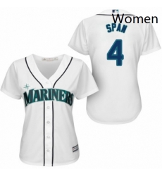 Womens Majestic Seattle Mariners 4 Denard Span Authentic White Home Cool Base MLB Jersey Womens Majestic Seattle Mariners 4 Denard Span Authentic White Home Cool Base MLB Jersey