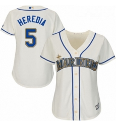 Womens Majestic Seattle Mariners 5 Guillermo Heredia Authentic Cream Alternate Cool Base MLB Jersey Womens Majestic Seattle Mariners 5 Guillermo Heredia Authentic Cream Alternate Cool Base MLB Jersey