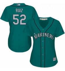 Womens Majestic Seattle Mariners 52 Carlos Ruiz Authentic Teal Green Alternate Cool Base MLB Jersey Womens Majestic Seattle Mariners 52 Carlos Ruiz Authentic Teal Green Alternate Cool Base MLB Jersey