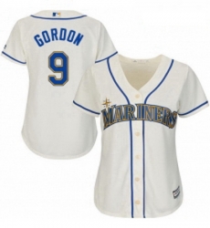 Womens Majestic Seattle Mariners 9 Dee Gordon Replica Cream Alternate Cool Base MLB Jersey Womens Majestic Seattle Mariners 9 Dee Gordon Replica Cream Alternate Cool Base MLB Jersey