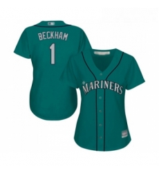 Womens Seattle Mariners 1 Tim Beckham Replica Teal Green Alternate Cool Base Baseball Jersey Womens Seattle Mariners 1 Tim Beckham Replica Teal Green Alternate Cool Base Baseball Jersey
