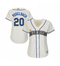 Womens Seattle Mariners 20 Dan Vogelbach Replica Cream Alternate Cool Base Baseball Jersey Womens Seattle Mariners 20 Dan Vogelbach Replica Cream Alternate Cool Base Baseball Jersey