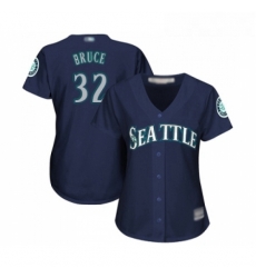 Womens Seattle Mariners 32 Jay Bruce Replica Navy Blue Alternate 2 Cool Base Baseball Jersey Womens Seattle Mariners 32 Jay Bruce Replica Navy Blue Alternate 2 Cool Base Baseball Jersey
