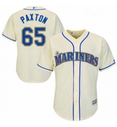 Youth Majestic Seattle Mariners 65 James Paxton Replica Cream Alternate Cool Base MLB Jersey Youth Majestic Seattle Mariners 65 James Paxton Replica Cream Alternate Cool Base MLB Jersey