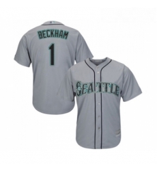 Youth Seattle Mariners 1 Tim Beckham Replica Grey Road Cool Base Baseball Jersey Youth Seattle Mariners 1 Tim Beckham Replica Grey Road Cool Base Baseball Jersey