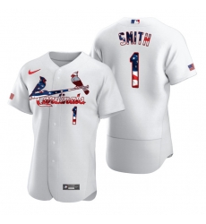 Men St.Louis Cardinals 1 Ozzie Smith White USA Flag Fashion Nike Cool Base Jersey Men St.Louis Cardinals 1 Ozzie Smith White USA Flag Fashion Nike Cool Base Jersey