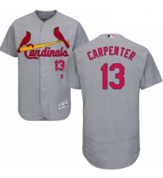 Mens Majestic St Louis Cardinals 13 Matt Carpenter Grey Road Flex Base Authentic Collection MLB Jersey Mens Majestic St Louis Cardinals 13 Matt Carpenter Grey Road Flex Base Authentic Collection MLB Jersey