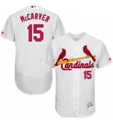 Mens Majestic St Louis Cardinals 15 Tim McCarver White Home Flex Base Authentic Collection MLB Jersey Mens Majestic St Louis Cardinals 15 Tim McCarver White Home Flex Base Authentic Collection MLB Jersey