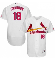 Mens Majestic St Louis Cardinals 18 Mike Shannon White Home Flex Base Authentic Collection MLB Jersey Mens Majestic St Louis Cardinals 18 Mike Shannon White Home Flex Base Authentic Collection MLB Jersey