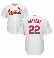 Mens Majestic St Louis Cardinals 22 Mike Matheny Replica White Home Cool Base MLB Jersey Mens Majestic St Louis Cardinals 22 Mike Matheny Replica White Home Cool Base MLB Jersey