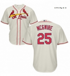 Mens Majestic St Louis Cardinals 25 Mark McGwire Replica Cream Alternate Cool Base MLB Jersey Mens Majestic St Louis Cardinals 25 Mark McGwire Replica Cream Alternate Cool Base MLB Jersey