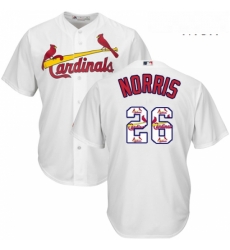 Mens Majestic St Louis Cardinals 26 Bud Norris Authentic White Team Logo Fashion Cool Base MLB Jersey Mens Majestic St Louis Cardinals 26 Bud Norris Authentic White Team Logo Fashion Cool Base MLB Jersey
