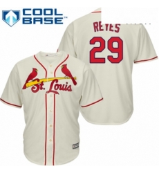 Mens Majestic St Louis Cardinals 29 lex Reyes Replica Cream Alternate Cool Base MLB Jersey Mens Majestic St Louis Cardinals 29 lex Reyes Replica Cream Alternate Cool Base MLB Jersey