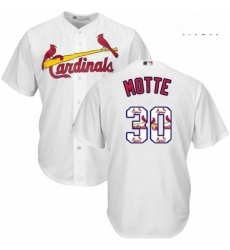 Mens Majestic St Louis Cardinals 30 Jason Motte Authentic White Team Logo Fashion Cool Base MLB Jersey Mens Majestic St Louis Cardinals 30 Jason Motte Authentic White Team Logo Fashion Cool Base MLB Jersey