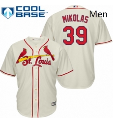 Mens Majestic St Louis Cardinals 39 Miles Mikolas Replica Cream Alternate Cool Base MLB Jersey Mens Majestic St Louis Cardinals 39 Miles Mikolas Replica Cream Alternate Cool Base MLB Jersey