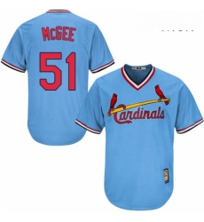 Mens Majestic St Louis Cardinals 51 Willie McGee Authentic Light Blue Cooperstown MLB Jersey Mens Majestic St Louis Cardinals 51 Willie McGee Authentic Light Blue Cooperstown MLB Jersey