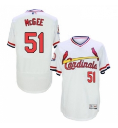 Mens Majestic St Louis Cardinals 51 Willie McGee White Flexbase Authentic Collection Cooperstown MLB Jersey Mens Majestic St Louis Cardinals 51 Willie McGee White Flexbase Authentic Collection Cooperstown MLB Jersey