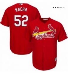 Mens Majestic St Louis Cardinals 52 Michael Wacha Replica Red Cool Base MLB Jersey Mens Majestic St Louis Cardinals 52 Michael Wacha Replica Red Cool Base MLB Jersey