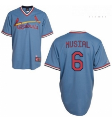 Mens Majestic St Louis Cardinals 6 Stan Musial Authentic Blue Cooperstown Throwback MLB Jersey Mens Majestic St Louis Cardinals 6 Stan Musial Authentic Blue Cooperstown Throwback MLB Jersey