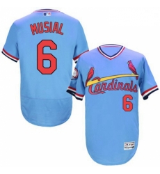 Mens Majestic St Louis Cardinals 6 Stan Musial Light Blue FlexBase Authentic Collection MLB Jersey Mens Majestic St Louis Cardinals 6 Stan Musial Light Blue FlexBase Authentic Collection MLB Jersey