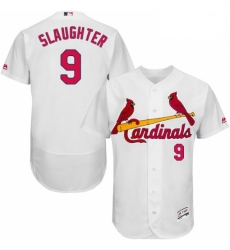 Mens Majestic St Louis Cardinals 9 Enos Slaughter White Home Flex Base Authentic Collection MLB Jersey Mens Majestic St Louis Cardinals 9 Enos Slaughter White Home Flex Base Authentic Collection MLB Jersey