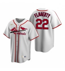 Men's Nike St. Louis Cardinals #22 Jack Flaherty White Cooperstown Collection Home Stitched Baseball Jersey Men's Nike St. Louis Cardinals #22 Jack Flaherty White Cooperstown Collection Home Stitched Baseball Jersey