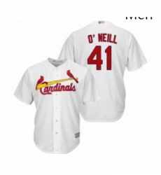 Mens St Louis Cardinals 41 Tyler O Neill Replica White Home Cool Base Baseball Jersey Mens St Louis Cardinals 41 Tyler O Neill Replica White Home Cool Base Baseball Jersey