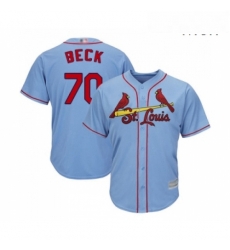 Mens St Louis Cardinals 70 Chris Beck Replica Light Blue Alternate Cool Base Baseball Jersey Mens St Louis Cardinals 70 Chris Beck Replica Light Blue Alternate Cool Base Baseball Jersey