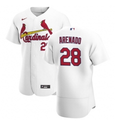 Men's St. Louis Cardinals Nolan Arenado White Jersey Home Flex Base Men's St. Louis Cardinals Nolan Arenado White Jersey Home Flex Base