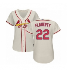 Women's St. Louis Cardinals #22 Jack Flaherty Authentic Cream Alternate Cool Base Baseball Player Jersey Women's St. Louis Cardinals #22 Jack Flaherty Authentic Cream Alternate Cool Base Baseball Player Jersey