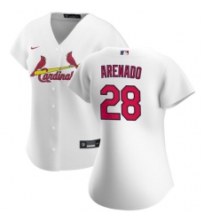 Women St. Louis Cardinals Nolan Arenado White Jersey Home Cool Base Women St. Louis Cardinals Nolan Arenado White Jersey Home Cool Base