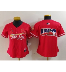 Women St Louis Cardinals Team Big Logo Red 2024 City Connect Limited Stitched Baseball Jersey Women St Louis Cardinals Team Big Logo Red 2024 City Connect Limited Stitched Baseball Jersey