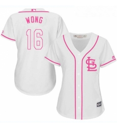 Womens Majestic St Louis Cardinals 16 Kolten Wong Authentic White Fashion Cool Base MLB Jersey Womens Majestic St Louis Cardinals 16 Kolten Wong Authentic White Fashion Cool Base MLB Jersey