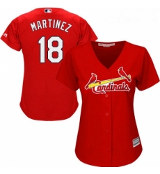Womens Majestic St Louis Cardinals 18 Carlos Martinez Replica Red Alternate Cool Base MLB Jersey Womens Majestic St Louis Cardinals 18 Carlos Martinez Replica Red Alternate Cool Base MLB Jersey