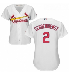 Womens Majestic St Louis Cardinals 2 Red Schoendienst Replica White Home Cool Base MLB Jersey Womens Majestic St Louis Cardinals 2 Red Schoendienst Replica White Home Cool Base MLB Jersey