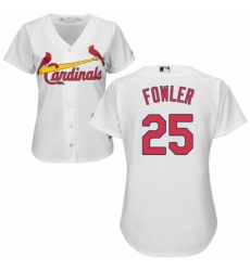 Womens Majestic St Louis Cardinals 25 Dexter Fowler Replica White Home Cool Base MLB Jersey Womens Majestic St Louis Cardinals 25 Dexter Fowler Replica White Home Cool Base MLB Jersey