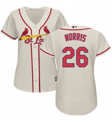 Womens Majestic St Louis Cardinals 26 Bud Norris Authentic Cream Alternate Cool Base MLB Jersey Womens Majestic St Louis Cardinals 26 Bud Norris Authentic Cream Alternate Cool Base MLB Jersey