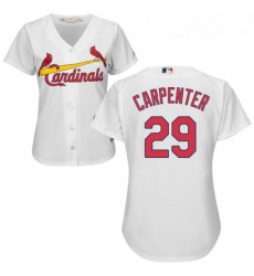 Womens Majestic St Louis Cardinals 29 Chris Carpenter Replica White Home Cool Base MLB Jersey Womens Majestic St Louis Cardinals 29 Chris Carpenter Replica White Home Cool Base MLB Jersey