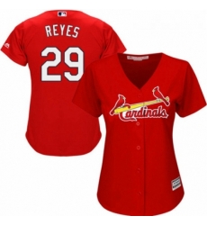 Womens Majestic St Louis Cardinals 29 lex Reyes Authentic Red Alternate Cool Base MLB Jersey Womens Majestic St Louis Cardinals 29 lex Reyes Authentic Red Alternate Cool Base MLB Jersey